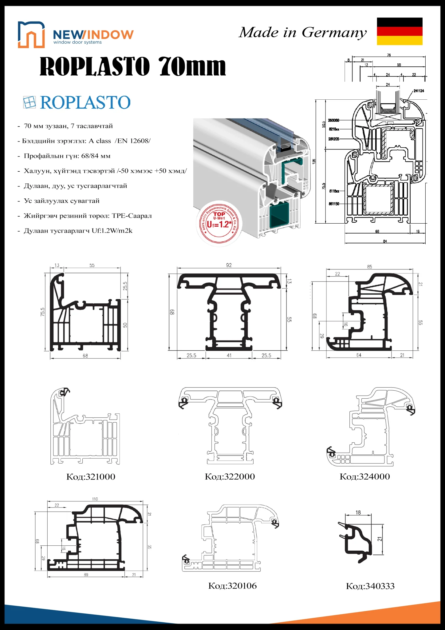 ROPLASTO 70mm